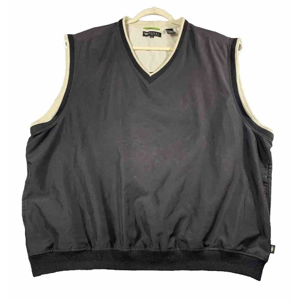 Wedge Golf Vest Men’s Size XXL Black